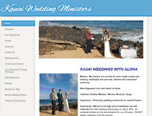 Tablet Screenshot of kauaiweddingministers.com